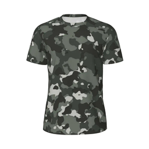เสื้อยืดลายพรางระบายอากาศสำหรับล่าสัตว์ในฤดูร้อน เสื้อยืดกีฬาแขนสั้น เสื้อผ้าฝึกซ้อมกลางแจ้ง เสื้อยืดทางยุทธวิธี - Product Image 1