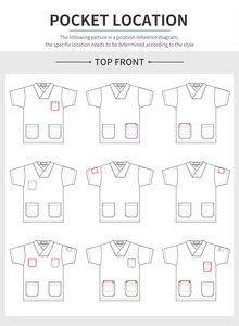 Los Mejores Conjuntos de Uniformes Médicos Tejidos a la Moda, Servicio OEM, Algodón/Poliéster Spandex, Secado Rápido, Transpirables, Personalizados, Elásticos, Venta al Por Mayor - Product Image 4