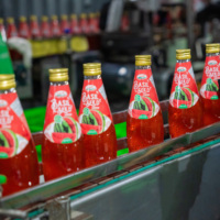 Gratis Monster Basilicum Zaden Met Tropisch Sap Drank 290Ml Glazen Fles Groothandel Drank Fabriek In Vietnam Gmp Oem Odm