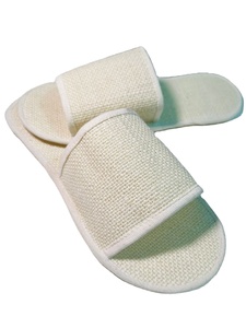 Pantoufles d'hôtel en jute naturelle de qualité très exclusive Fourniture de pantoufles de spa jetables bon marché du Bangladesh - Product Image 3