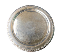 Assiette de service en aluminium artisanale, plat de service alimentaire en aluminium, assiette à collation et dessert en aluminium, vente chaude