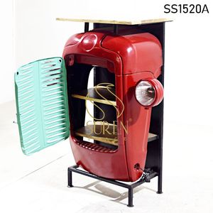 Latest Handcrafted Designer Display Unit Tractor Style Bar Cabinet Cum <b>Console</b> <b>Table</b> - Product Image 2