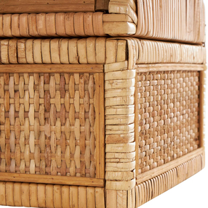 Natural Rattan Storage <b>Box</b> With Lid Wooden <b>Frame</b> Wicker Organizer Decorative Storage Chest Handmade Home Organizer <b>Box</b> - Product Image 5