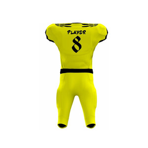Ensemble d'uniformes de football américain personnalisés pour hommes avec options de logo d'équipe brodé et imprimé numériquement, séchage rapide, bretelles réglables - Vente en gros - Product Image 3