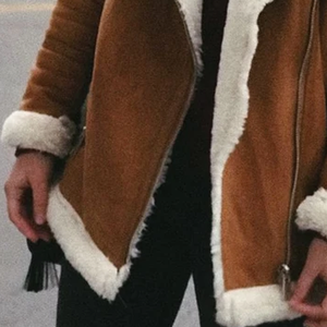 Dernières tendances en matière de vestes en cuir surdimensionnées pour femmes, manteau en cuir de couleur marron, vestes en PU pour femmes - Product Image 5