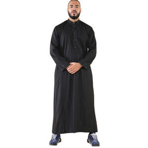 Túnica Musulmana Elegante y Modesta de Alta Calidad para Exportación, Entrega Rápida, Cuello Transpirable, Algodón Ligero, Largo Maxi, Jubba - Product Image 4