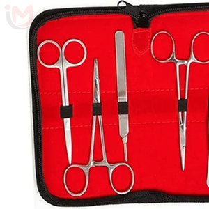 Kit de Instrumentos de Sutura para Estudiantes de Medicina Veterinaria, Acero Inoxidable, Fuente de Alimentación Manual, Clase II, Kit Quirúrgico, 3 Años - Product Image 4