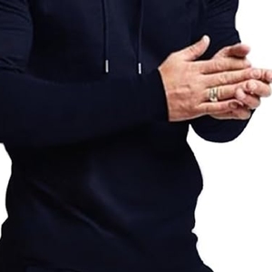 Ensemble de survêtements en molleton de laine pour homme, coupe évasée, 100 % coton, idéal pour l'hiver et le jogging - Product Image 5