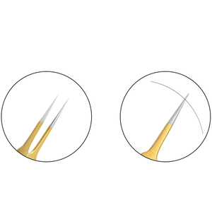 Wholesale Fiber Tip Volume 45 90 Degree <b>Eyelash</b> Tweezers High Quality Tweezer White <b>Eyelashes</b> <b>Extension</b> Tweezers - Product Image 3