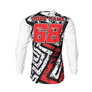 Jersey de Ciclismo MTB de Alta Calidad, 100% Poliéster, Ligero, Absorbente de Humedad, Personalizable, para Hombre, OEM, ODM, Venta al Por Mayor - Product Image 3