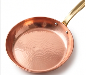 Pure Copper Sauce <b>Pan</b> With Zinc Alloy <b>Handle</b> Minimalist Design Heat Resistant For Gas And Induction Cookers Use - Product Image 4