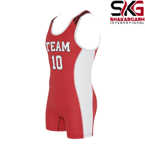Maillot de lutte unisexe personnalisé respirant avec impression du nom/numéro de l'équipe sur le devant pour la compétition - Product Image 3