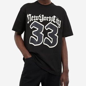 Camiseta Negra Lisa para Hombre, Corte Regular, Cuello Redondo, Manga Corta, Ecológica, 100% Algodón, Estilo Urbano, Hip Hop, Hecha en Pakistán - Product Image 2