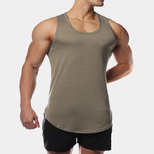 Débardeurs de sport décontractés pour hommes, personnalisables, en coton et polyester, séchage rapide, respirants, pour le sport et l'usage quotidien – Fabrication usine - Product Image 1
