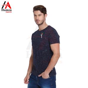 T-shirt décontracté à manches courtes et confortable en coton 100% pour homme avec motif de roses brodées - Product Image 3