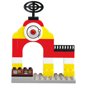 OXFORD Unisex Toddler Adventure Fire Station Building <b>Block</b> Play Set Educational Age +3yrs Made in Korea Plastic ABS Toys - Product Image 2