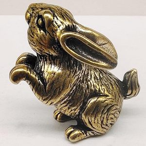 Elegant Copper <b>Rabbit</b> Statue Creative Decorative Showpiece for Home Office Indoor Outdoor <b>Gifting</b> - Product Image 5