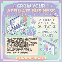 Software de Marketing de Afiliados para Diseño de Sitios Web de Código Abierto Wordpress Shopify, Fácil Integración con Aplicaciones Móviles Android e iOS