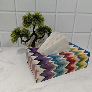 Modern Rustic Wooden Handmade Eco-Friendly Napkin <b>Box</b> Tissue Holder <b>Brown</b> Finish Tabletop <b>Storage</b> Rack Craft Emporium Exports - Product Image 4