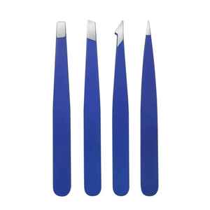 Juego de Pinzas para Cejas de Acero Inoxidable con Punta Inclinada, Profesionales, para Depilación de Cejas, Pinzas Duraderas, Venta al Por Mayor - Product Image 2