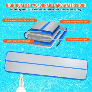 Tappetino Gonfiabile per Ginnastica da 4 Pollici di Spessore con Pompa Elettrica, Tappeto per Allenamento Tumble Track, Accessori per Attrezzature Ginniche - Product Image 3