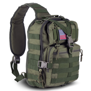 Tactical Nylon Cross Body Sling Bag with Shoulder Strap for Hunting Unisex Waterproof Softback <b>Backpack</b> - Product Image 6