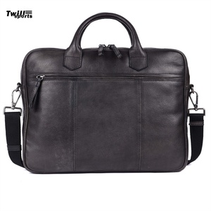Wholesale Business <b>Simple</b> Fashion Men's PU Leather Large Capacity Laptop Briefcase for business classic style - Product Image 2