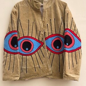 Tendance du moment : Veste brodée Suzani pour femme, coupe courte, motif floral, style hippie, manteau d'hiver chaud, vêtement d'extérieur bohème, prix d'usine en gros - Product Image 3