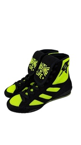 Chaussures de boxe professionnelles en cuir sur mesure, légères, respirantes, à lacets, de haute qualité, confortables et durables, flexibles - Product Image 3