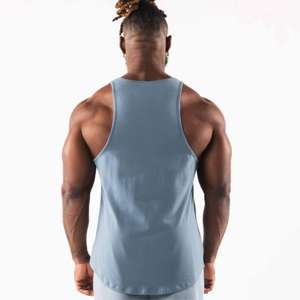 เสื้อกล้ามเล่นยิมแขนกุดผู้ชายผ้าสแปนเด็กซ์/ โพลีเอสเตอร์แห้งเร็วระบายอากาศได้ดีออกแบบได้เอง - Product Image 4