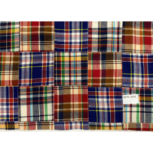 Tela de Algodón Dobby con Patrón de Cuadros Madras, Ecológica, Orgánica y de Primera Calidad, para Confección de Mantas Hechas a Mano, Camisas y Bolsos Artesanales - Product Image 6