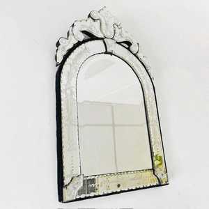 Venetian <b>small</b> <b>mirror</b> etched <b>mirror</b> glass floral <b>mirror</b> Accent for Modern Interior, Fireplace & Luxury Wall Styling - Product Image 2