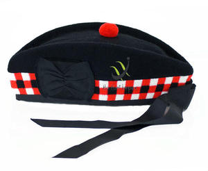 Chapeau Glengarry/Kilt écossais et irlandais à motif tartan - Product Image 4