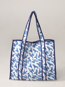 OEM Assorted Floral Quilted Cotton Tote <b>Bag</b> - Eco-Friendly Boho <b>Reusable</b> Shopper Handbag - Product Image 2