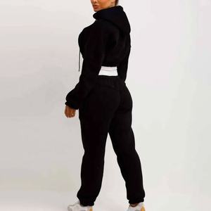 Venta al por mayor sudadera y pantalones de cuello redondo de gran tamaño WomenChándal 100% algodón HeavyFleece 350Gsm Mejor Material - Product Image 2