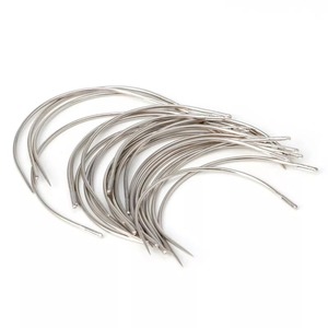 Aiguille à tisser de type C en acier inoxydable, aiguille courbée pour extensions de cheveux, couture de perruques et travaux de tissage - Product Image 3