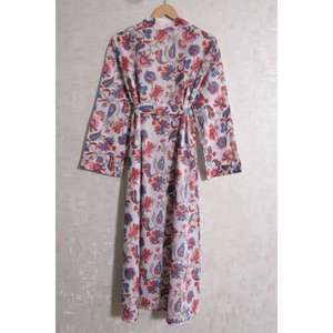 Bata Kimono Boho de Algodón para Mujer, Estampada, Tipo Pareo, Ropa Casual para Estar en Casa, Suave, Transpirable, de Secado Rápido, Bata de Verano, Regalo - Product Image 4