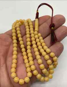 Nuevo Tasbih de Resina Turquesa con 33 Cuentas, Rosario Musulmán con Contador, Tasbih de Piedra Hecho a Mano - Product Image 1
