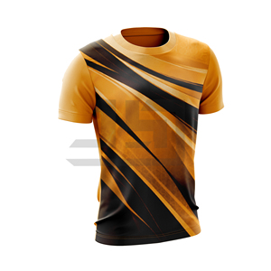 Camiseta de Manga Corta para Hombre, Cuello Redondo, Corte Regular, Tejido de Punto Grueso, Transpirable, Estampado Tie-Dye Moderno, con Logotipo Frontal - Product Image 3