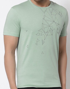 Camiseta de algodón con estampado para hombre, corte regular, manga corta, ligera, informal, para entrenamiento deportivo, viajes y uso diario. - Product Image 5