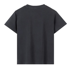 เสื้อยืดคอกลมแขนสั้นสีชมพูทรงปกติสำหรับผู้ชาย สไตล์ลำลอง ผ้าถัก สีพื้น ดีไซน์โอเวอร์ไซส์ ผ้าฝ้าย 100% ด้านหน้า - Product Image 6