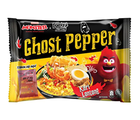 Nouilles instantanées au bœuf MAMEE MONSTER X DAEBAK à faible teneur en sodium, saveur poulet épicé exotique, piment fantôme extra fort 15% - Vente en gros
