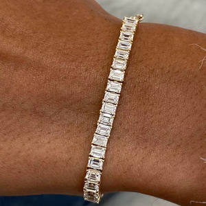10K 14K 18K <b>Gold</b> Lab Created Diamond Bracelet IGI Graded Sustainable Luxury Jewelry <b>Rose</b> White Yellow <b>Gold</b> - Product Image 1