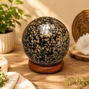 Sphère de cristal de scapolite naturelle, guérison par le reiki, écologique, faite à la main, décoration d'intérieur - Product Image 4