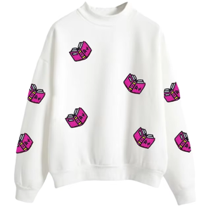 Customizable Sweatshirt Back to School 100% Cotton Beaded Embroidered Custom Design Front Logo Breathable Wholesale Bulk - Product Image 3