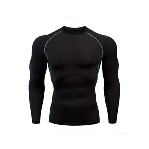 Camiseta Deportiva de Manga Larga para Hombre, Diseño 3D de Superhéroe, Secado Rápido, Transpirable, Spandex/Poliéster, para Gimnasio, Fitness, Entrenamiento, Running - Product Image 5