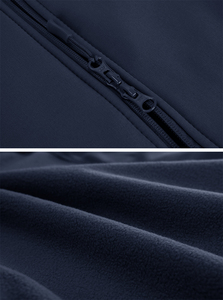 Nouvelle veste softshell personnalisée, vêtements de travail d'hiver pour hommes, coupe-vent, imperméable, doublée de polaire, fermeture éclair, vestes softshell - Product Image 3