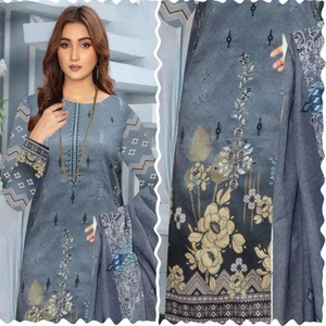 Ensemble Kurta pour femmes-Vente entière Costumes de pelouse trois pièces pakistanais et indiens par AF Fashion Salwar Kameez Dupata robe indienne - Product Image 2