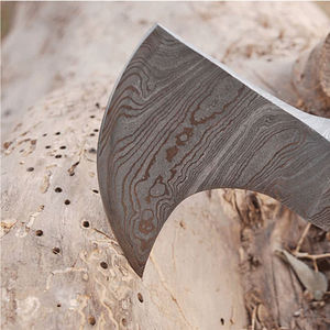 Cabeza de Hacha de Acero de Damasco Artesanal, Diseño Forjado, Acero de Damasco de Alta Resistencia, Acabado con Patrón de Acero de Damasco - Product Image 6