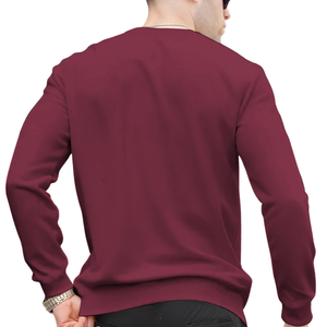 T-shirt personnalisé pour homme grande taille à manches longues, col en V, 100% coton, 200 GSM, uni, streetwear, OEM ODM, vente en gros FOB - Product Image 3